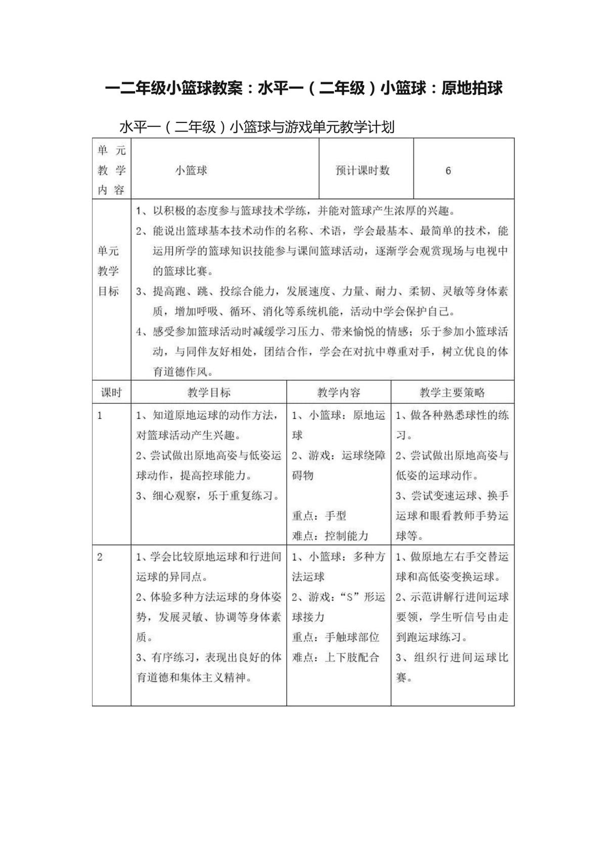 儿童篮球训练计划安排表_2